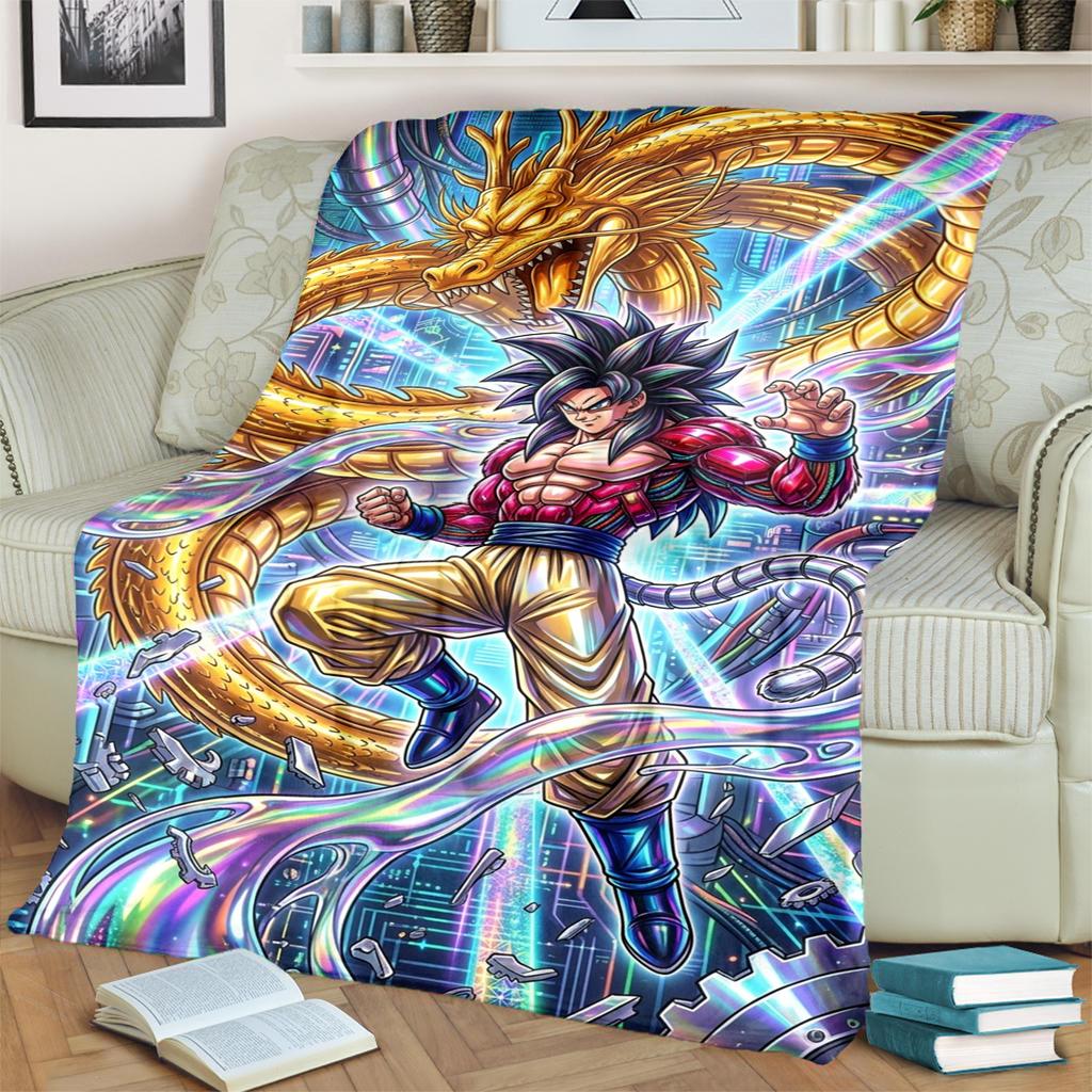 Soft Warm Dragon Ball! Flannel Blanket for Bedrooms, Sofas, Beds, Chairs, Picnics and Travel