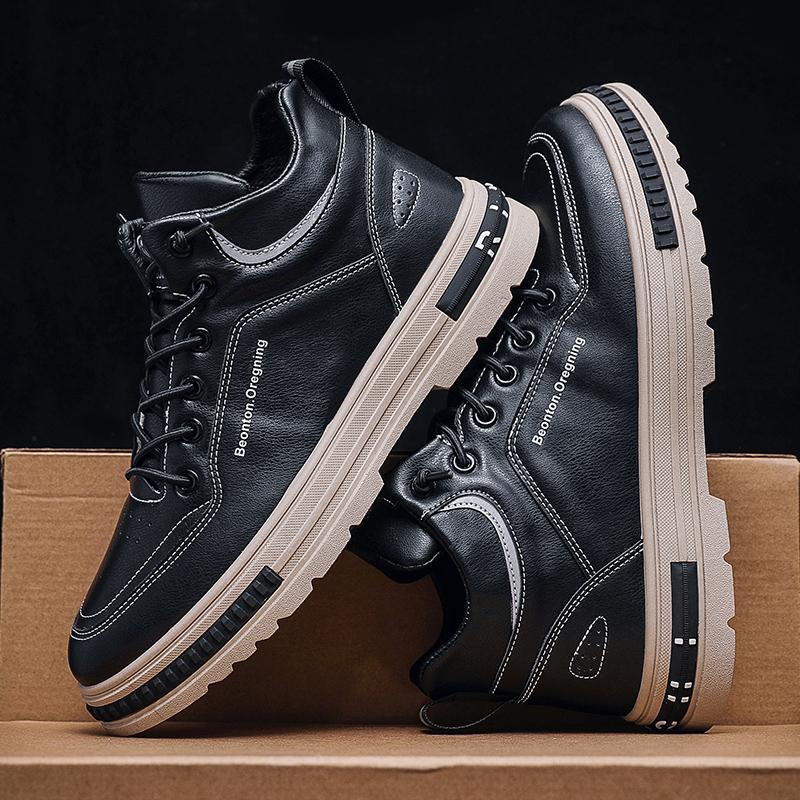 Мода Новая Платформа Мужская Мода Шнуровка Кеды Универсальные Спортивные Противоскользящие Повседневные Модные Рабочие Одинарные Туфли Zaoatillas Hombre