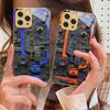 Желтая печатная плата Для IPhone 16 16Pro Max 15 P ro 14 13 Plus 12 Mini 11Pro Max XS Max XR Золотой чехол для телефона из закаленного стекла