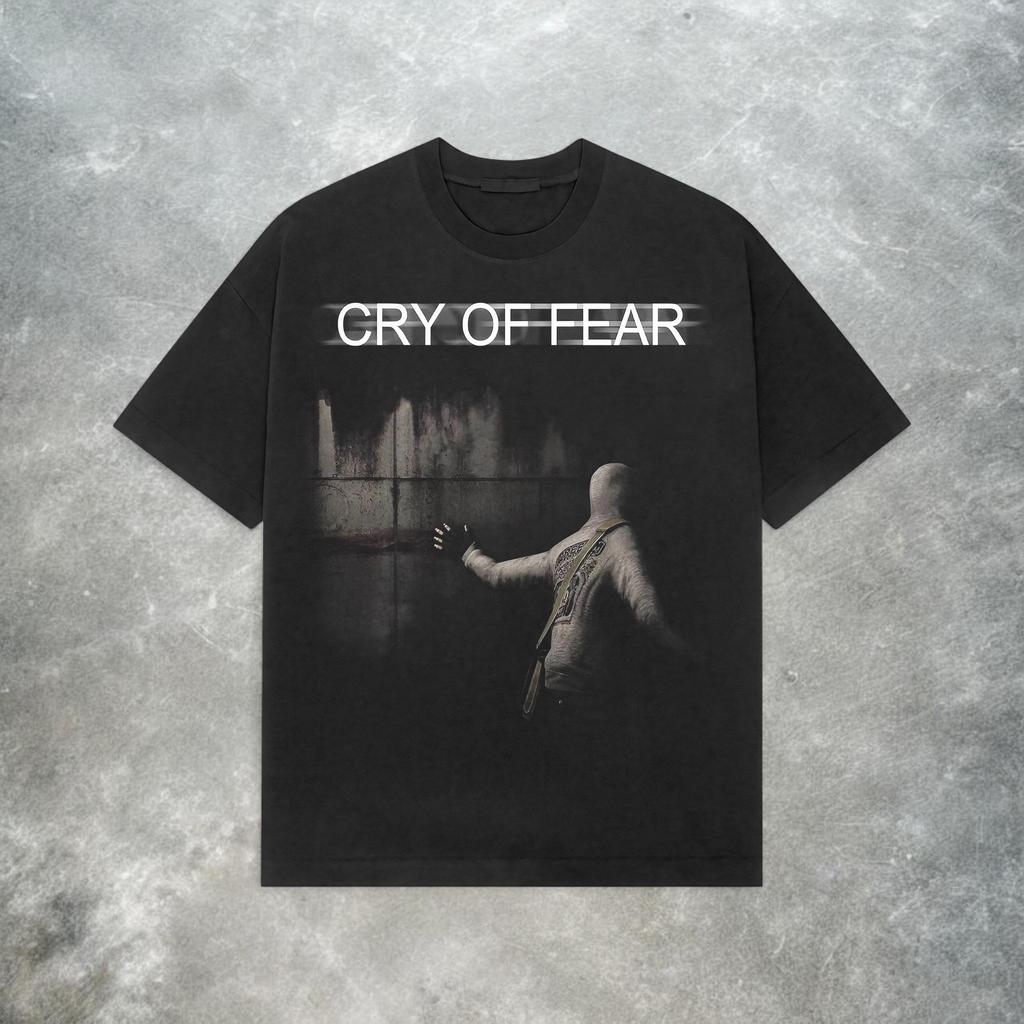 Футболка Cry of Fear 2026Лето Унисекс Женская Ретро Стиль Y2K Стиль Хоррор Повседневная Для Пары Городской Стиль Хлопок С Рисунком Унисекс Футболка