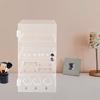 24*24*48cm 4 Tiers Acrylic Display Case,Clear Rectangular Lockable Display Case Desktop for Display Collectibles,Memorabilia