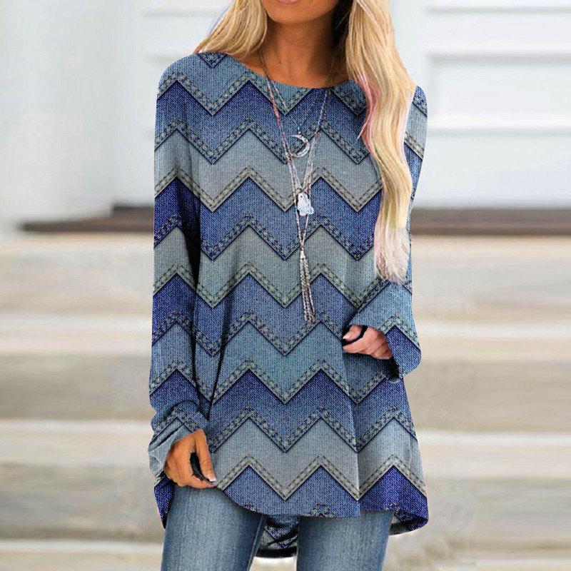 Женский базовый свободный топ с круглым вырезом и длинными рукавами, дышащий пуловер с длинными рукавами, повседневная футболка в стиле Харадзюку