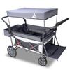 Topwell Carry Wagon with Outdoor Wagon with Seat and Seat Large Capacity 120 Kg Load Outdoor Cart Suitable for Outdoor Family and Carrying Heavy Loads