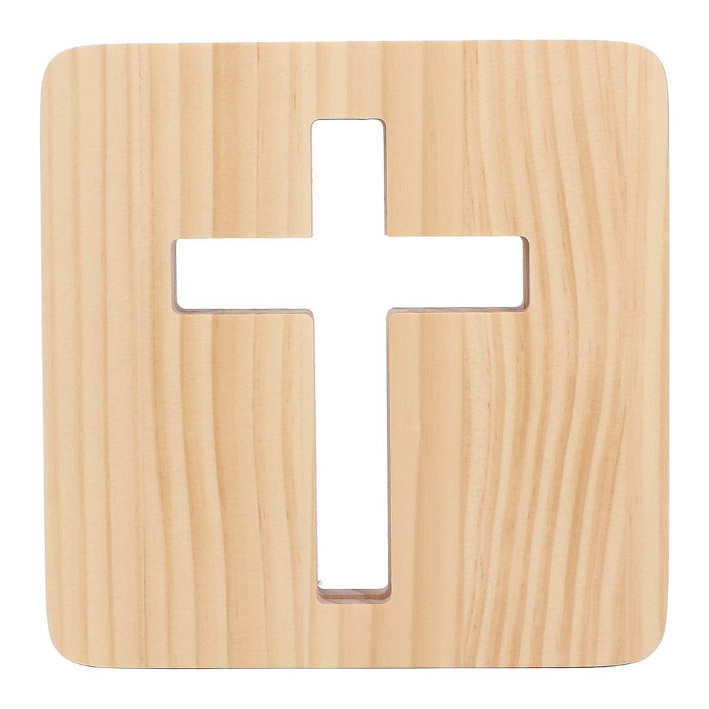 Светодиодный ночник 3D распятие полый дизайн уникальный деревянный ночник для спальни прикроватная тумбочка гостиная 