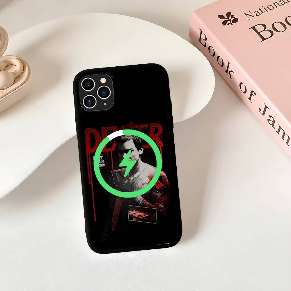 Чехол для телефона Декстер Морган для IPhone 16 15 14 13 12 11 17 Pro Max Plus Магнитный Беспроводная Зарядка