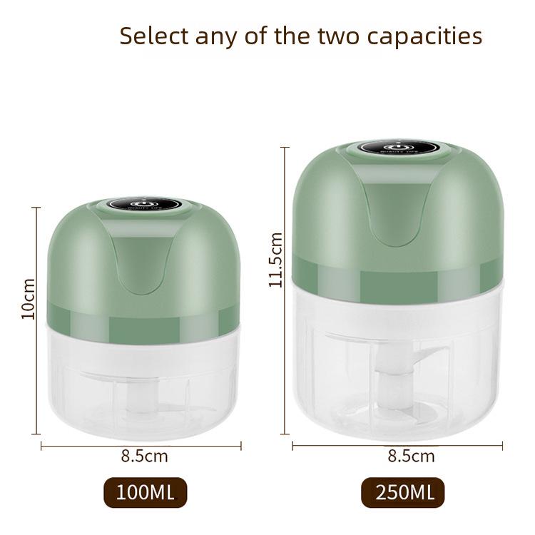 Compact Electric Garlic Grinder & Peeler for Kitchen