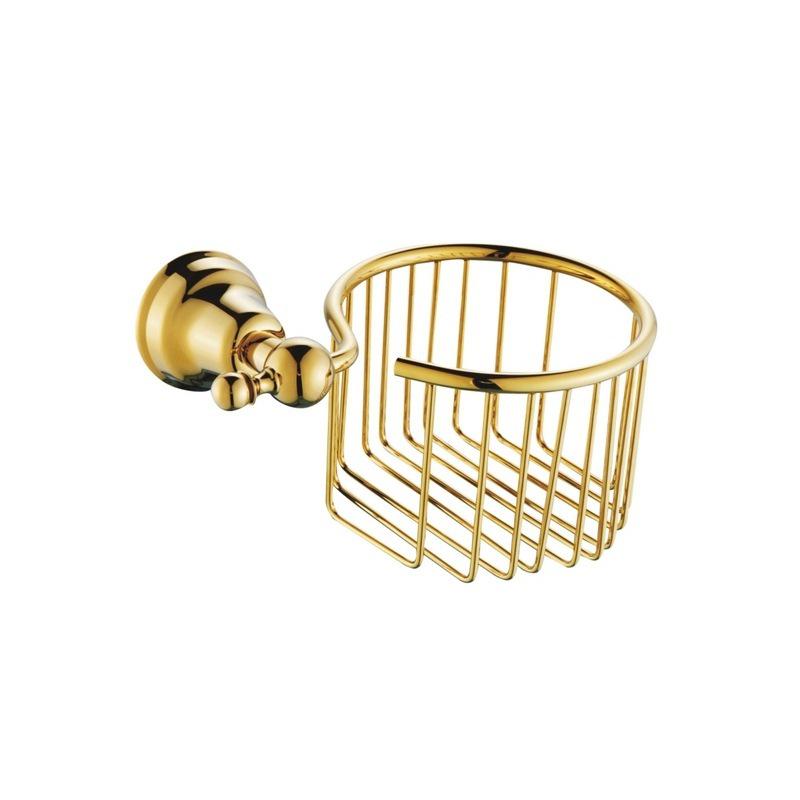 Gold Chrome Plated American Style Towel Rack Set - Retro Bathroom Accessories