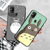 Black Case for Xiaomi Redmi 13C Note 9 iPhone XR 7 8 14 15 11 12 13 X XS Pro Max Samsung A25 S23 S24 FE Ultra Plus Totoro