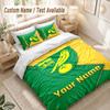 Custom Name Bedding Set 3 PiecesNorwich City Print Duvet Cover + 2 Pillowcases Soft Bed Decor