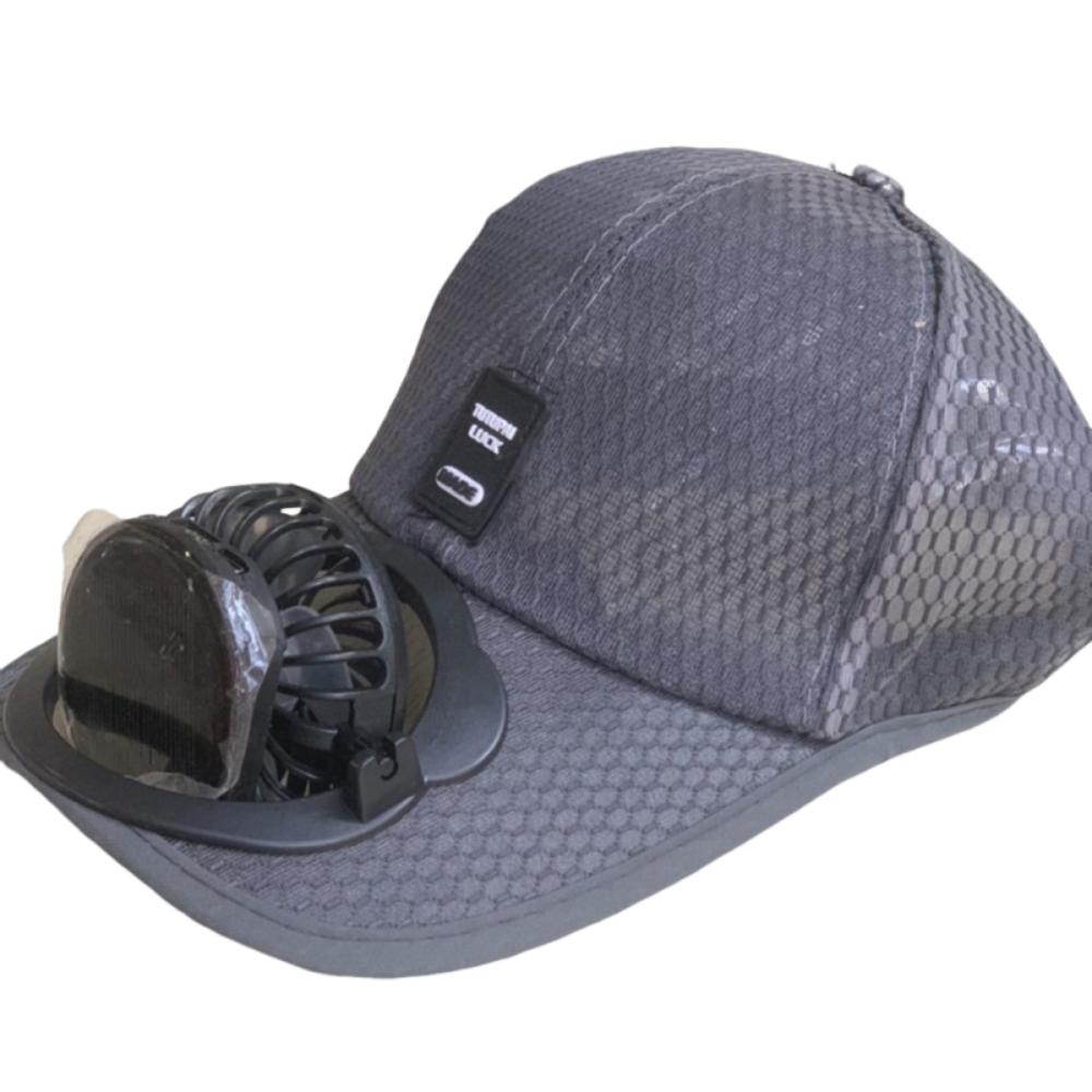 Breathable Baseball Cap Solar Solar Charging Fan Cap Dad Hat Summer Fan Sunhat  Male