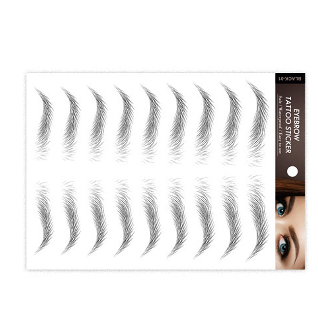 Татуировки наклейки для бровей волосы как отшелушивающие 6D водонепроницаемые полупостоянные наклейки для переноса бровей