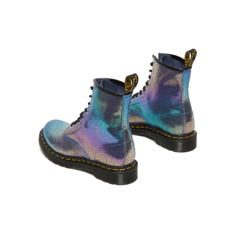 Доктор. Martens 1460 Rainbow Ray Замшевые Прочные Водонепроницаемые Короткие Ботинки Женские ботинки Фиолетовые 26963500