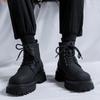 Fashion Thick Soled Men's Boots High Quality Trend Outdoor Leisure Business Party Daily Office Fashion Street Walking Men's Shoes