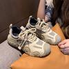 Casual Big Head Ugly Cute Dad Shoes Girl 2025 Autumn Mesh Breathable Thin Muffin Thick Sole Retro Sports Shoes
