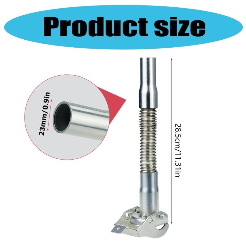 Flexible Nozzle Long Nose Spout Attachment Compatibles With Jerry Can Stainless Steel Construction Gas Can Spout Part