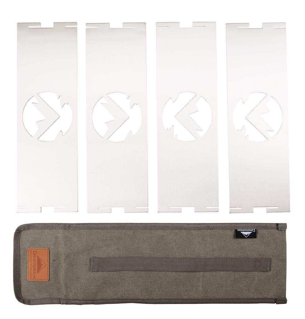 CAMPING MOON Fire Pit Fire Plate ML Stainless Steel Fire Plate Circle Plate TKB-360