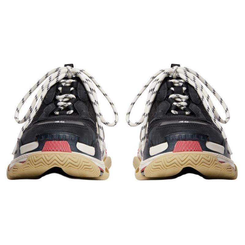 Balenciaga Кроссовки Triple S Низкие Повседневные Женские Черные 755686W3SM11096