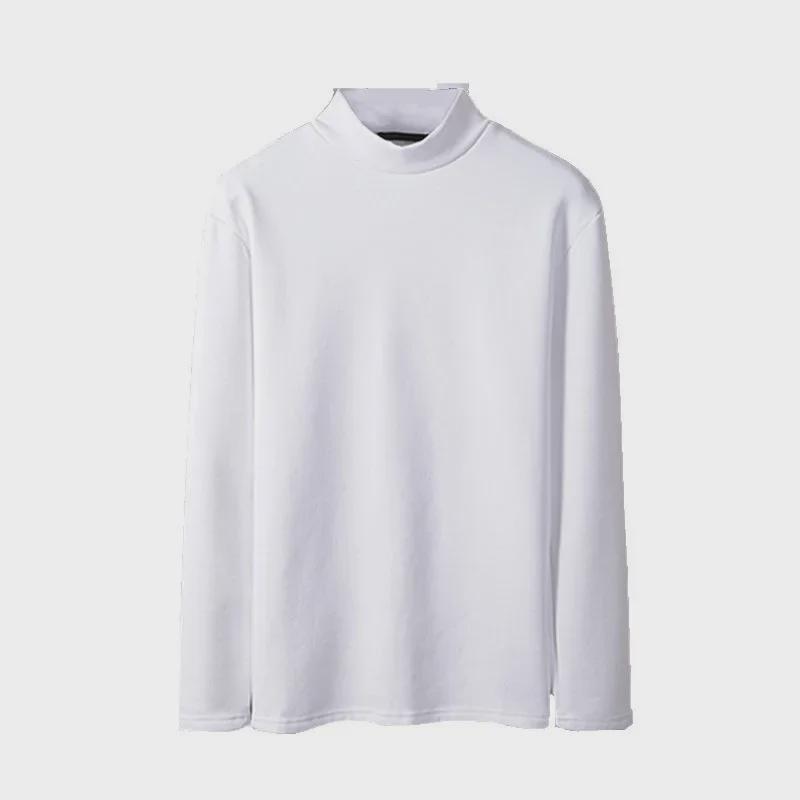 Men's Double-Sided Velvet Warm Long-Sleeve Half Turtleneck T-Shirt