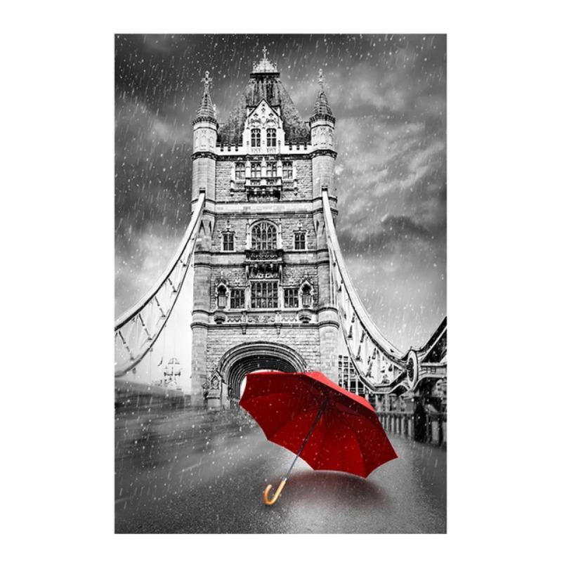 Парижские пары, гуляющие по пейзажу, холст, живопись, современный город, абстракция, Эйфелева башня, акварель, граффити, постер, настенный декор для дома