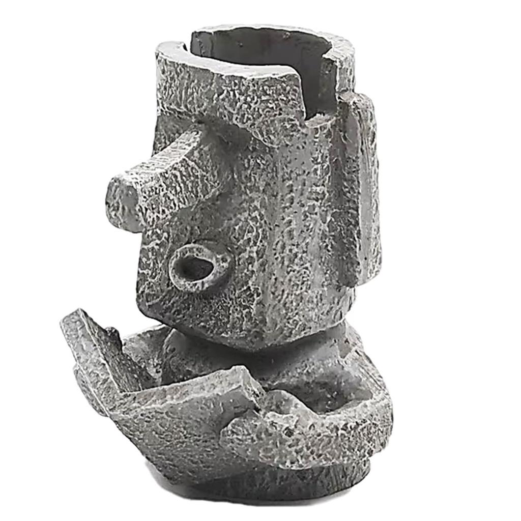 EXDUCT Moai Statue Eyeglass Pen Eyeglass Pen Small Item Desktop Stylish Pen Holder Stand, Holder, Holder, Holder, Holder, Stand, Ornament,