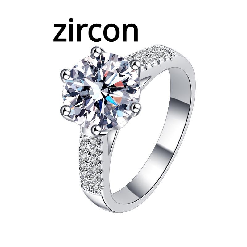 Женское кольцо с муассанитом 3 карата цвета D, серебро pt950, платина с шестью когтями, кольцо с короной, обручальное кольцо с бриллиантом, обручальное кольцо, подарок для подруги