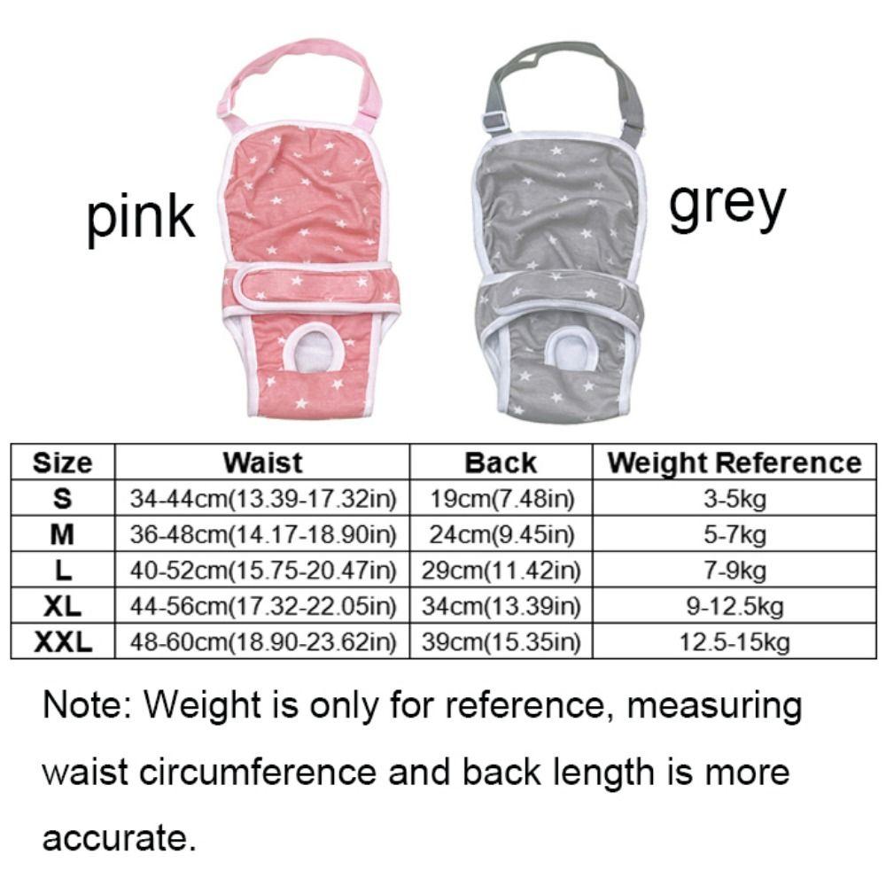 Soft Dog Sanitary Pantie Star Pattern Female Dog Shorts Dog Menstruation Pant For Four Seasons