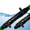 Plastic Double Tap Quick Release Connector Black Water Control Valve Hoses Connector Aquarium