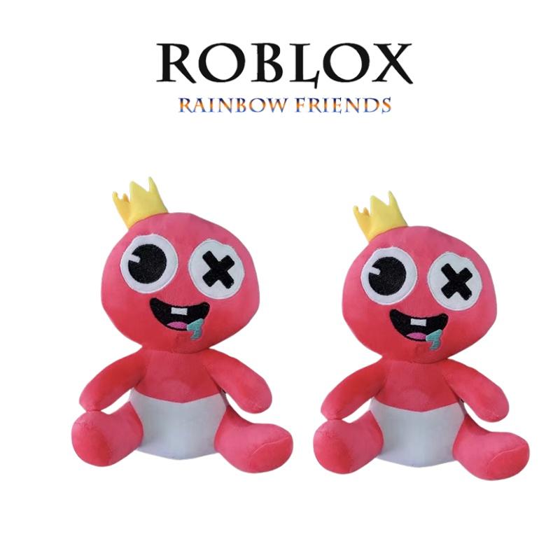 Мягкая плюшевая игрушка Roblox Rainbow Friends нежно-розового цвета, мягкая набивная кукла для обнимания, детский подарок