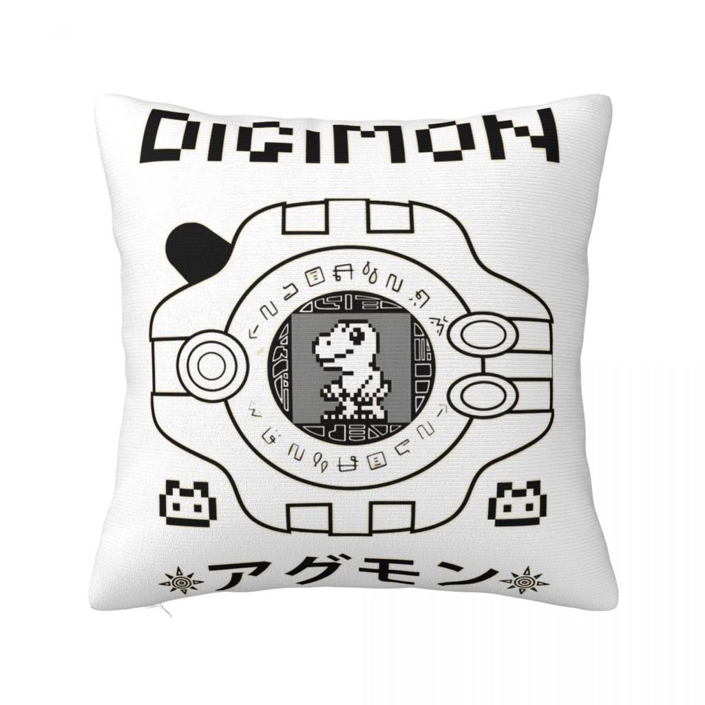 Трендовая наволочка для подушки с декором Digimon Digital Monster, квадратная, разных размеров
