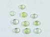 13Cts. Натуральный зеленый пренит круглый кабошон драгоценный камень россыпью 10 шт. лот 6X6MM RQ-1946