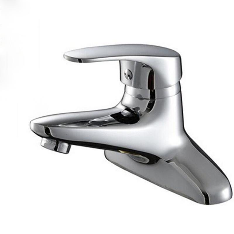 Modern Single-Hole Bathroom Basin Tap New Double Couplet Sink Mixer with Ceramic Valve Single Handle Lever Price