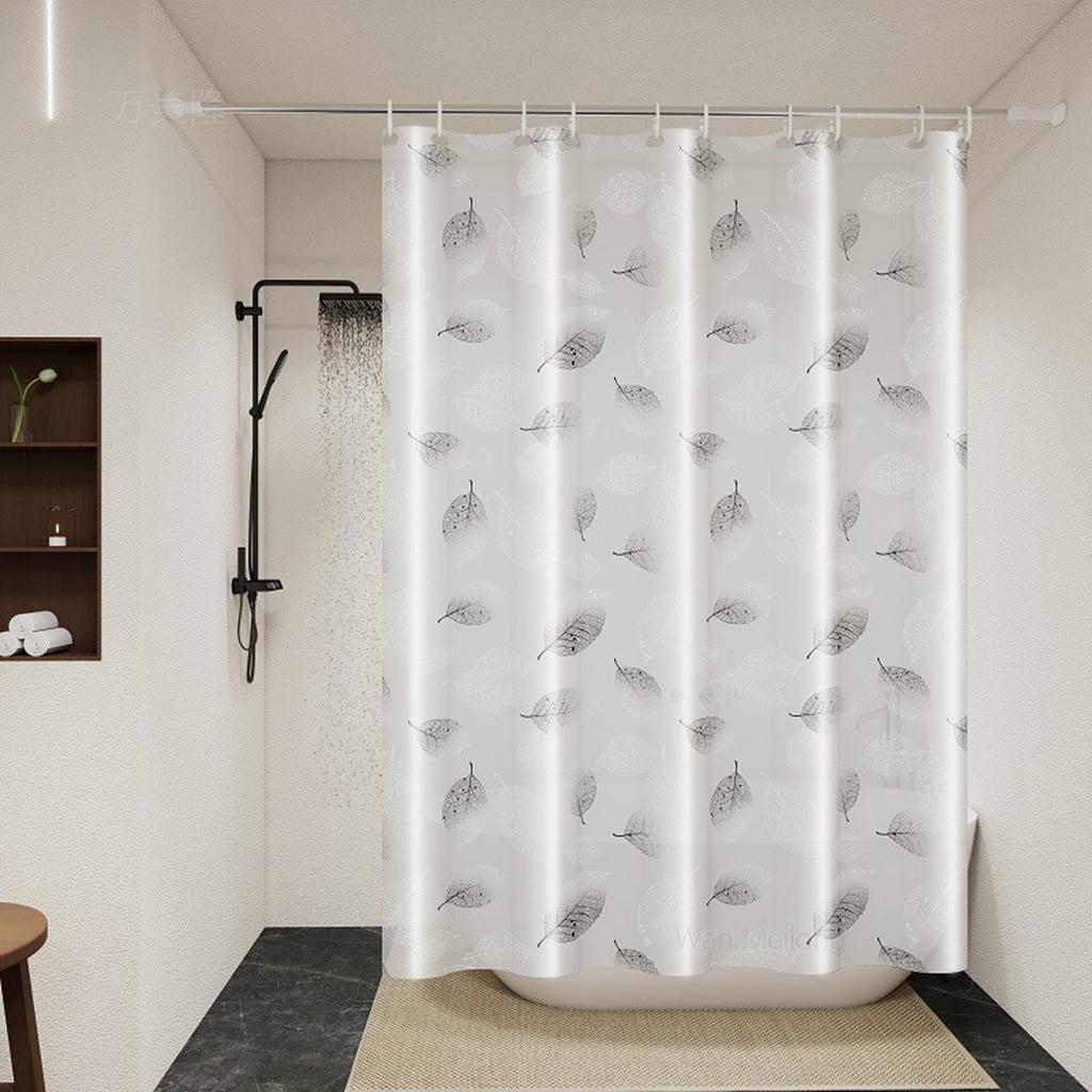 The Large Inner Of The Curtain Is , Mold-proof And Easy To Clean, Suitable For Home Bathrooms.