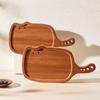 Solid Wood Ebony Wood Cutting Board Thickened Kitty Shape Steak Tray Fruit Chopping Board  Kitchen