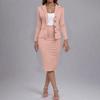 Women's Elegant Casual Outfits For Work Business Costume Pencil Skirt Suit Set
