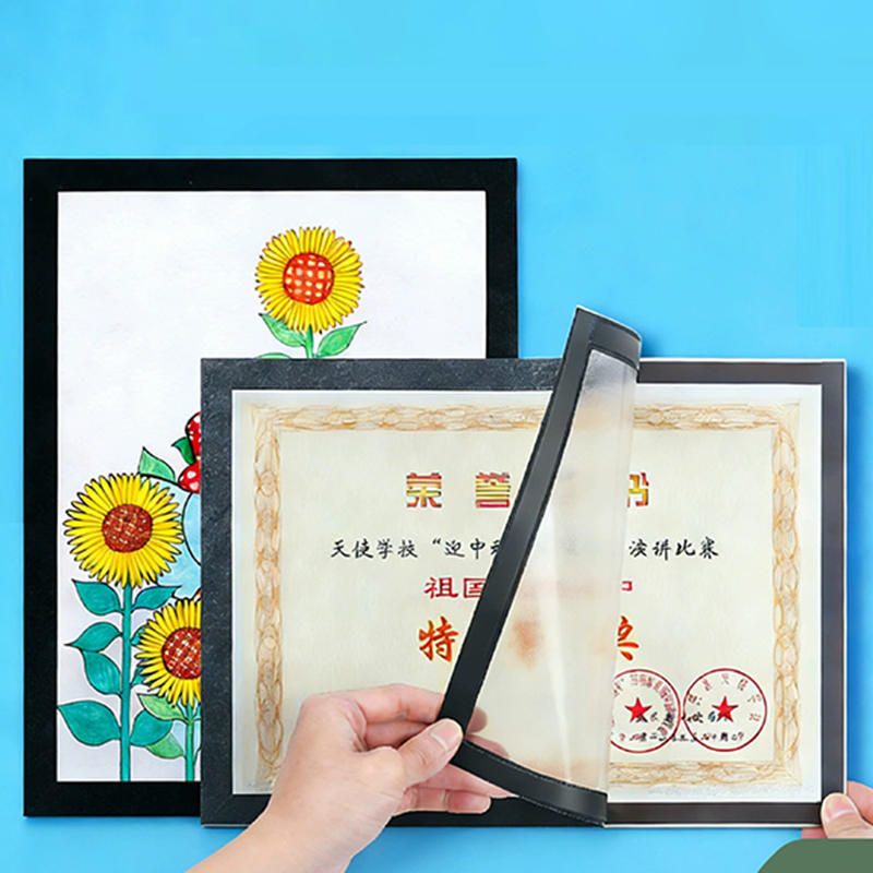 3PCS Magnetic Poster Display Frame A4/A6 Self-adhesive Non-developmental Photo Art Wall Sticker Frame for Photos Certificate