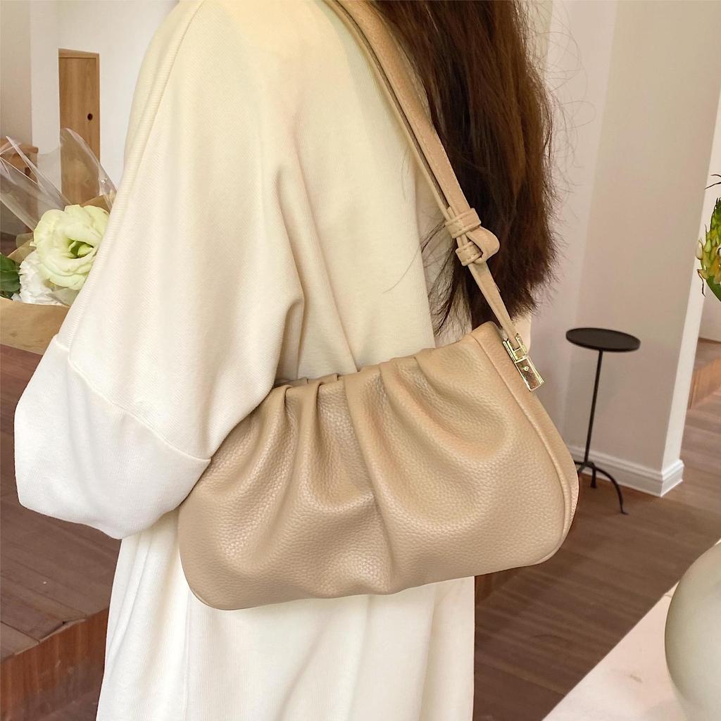 Премиальная текстура плиссированная сумка-облако женская сумка популярная сумка-мессенджер в иностранном стиле сумка через плечо подмышку