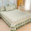 250x260 см наволочка для кровати, комплект из 3 предметов, мягкая юбка для кровати, стильное покрывало от пыли, противоскользящий матрас, декоративный защитный чехол