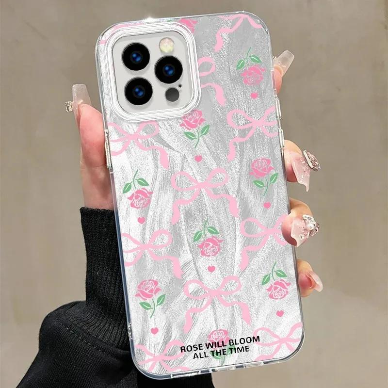 Модный Чехол для Телефона с Узором из Маленьких Цветов Для iPhone 17 13 12 11 Pro X XS MAX XR 16 15 14 7 16E Чехол для Телефона