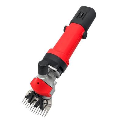 Профессиональная электрическая машинка для стрижки овец с регулировкой скорости, красная