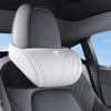 CSNK3 Leather Car Seat Headrest Memory Foam Comfort High-end Neck Pillow For Tesla Model 3 Y S X Cybertruck Juguete 2025 Auto Interior