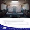 Ультратонкая 96/126 светодиодная внутренняя световая панель 12 В-85 В с выключателем - универсальная лампа для салона автомобиля/грузовика/дома на колесах (29,2 см)