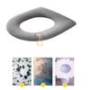Bathroom Accessories Warmer with Handle Toilet Seat Cover Cushion Closestool Mat Pad