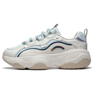 Disney X Li Ning Honey Удобные Амортизирующие Прочные Низкие Кроссовки Папы Женские кроссовки Молочно-белый AGCT126-4