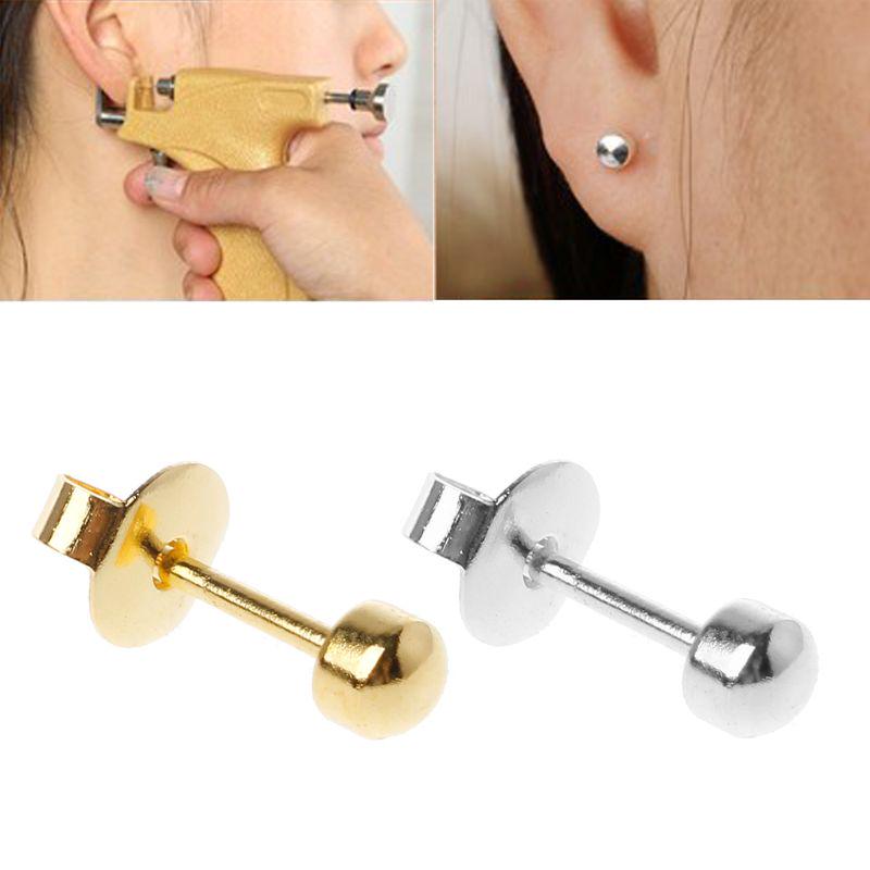 12 Pairs Ear Piercing Gun Earring Disposable Set Hypoallergenic Ear Stud
