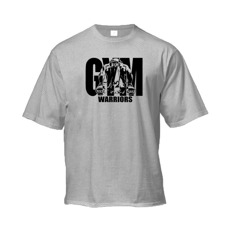 Muscleguys Мужская дышащая быстросохнущая футболка с короткими рукавами, летний впитывающий пот свободный топ для бега