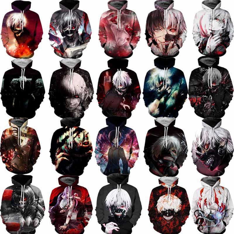 Brin Sweatshirt Unisex Tokyo Ghoul Cosplay Sweater Capuche Sweat Pullover Hoodie