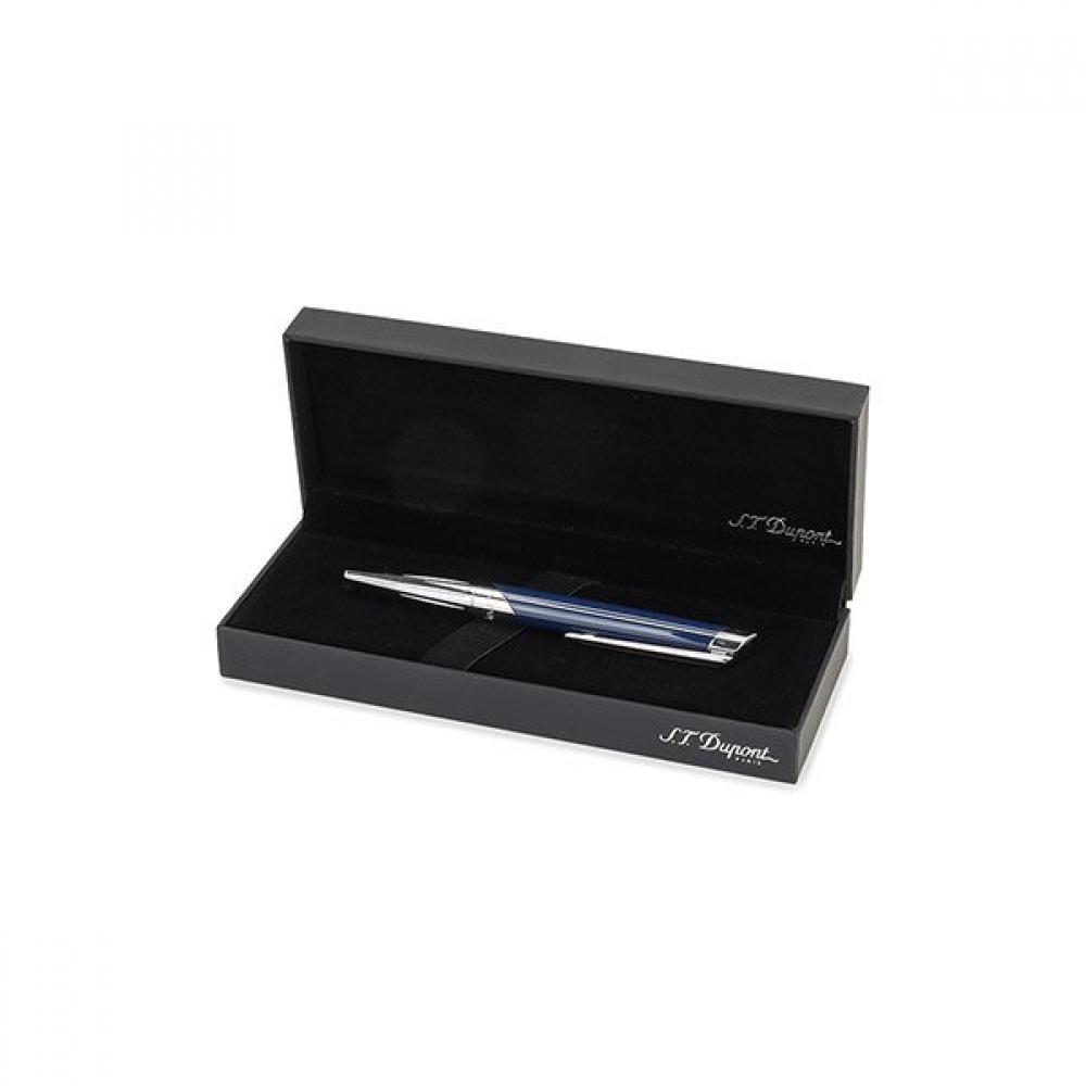 S.t. Dupont Ballpoint Pen Silver Blue Navy Cb405736z