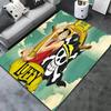 Ковер с изображением Монки Д. Луффи из One Piece для гостиной, спальни, дома, украшение дивана, нескользящий коврик для детских игр