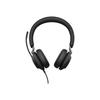 Casque On-Ear - JABRA - Evolve2 40 SE - Noir - USB-C - Réduction De Bruit