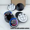 For BMW  Se  E87 For MINI BMW F20 E36 E46 X6 M4 E60 G01 G20 X3 X5 7PS-new model 7Pcs Car Hood Rear Emblem Steering Wheel Stickers Rims Cap Badge